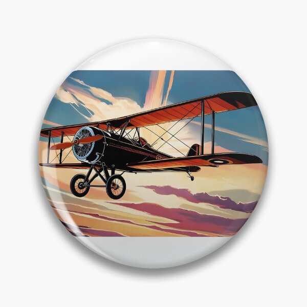 Item preview, Old Propeller Biplane Aircraft - Vintage Aviation Art designed and sold by EMairplanes.