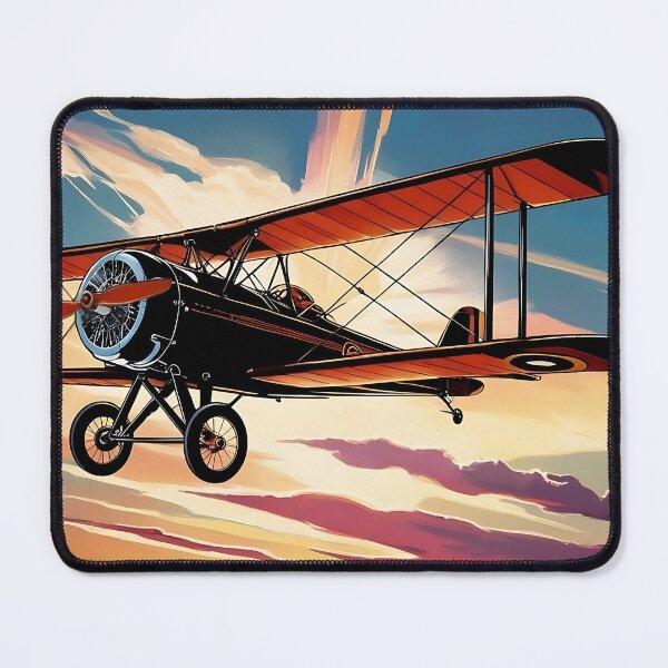Item preview, Old Propeller Biplane Aircraft - Vintage Aviation Art designed and sold by EMairplanes.