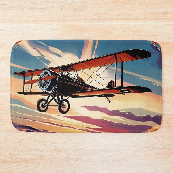 Item preview, Old Propeller Biplane Aircraft - Vintage Aviation Art designed and sold by EMairplanes.