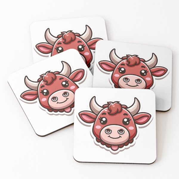 Item preview, Angus Red Cow Head designed and sold by ArtistEmbrace.