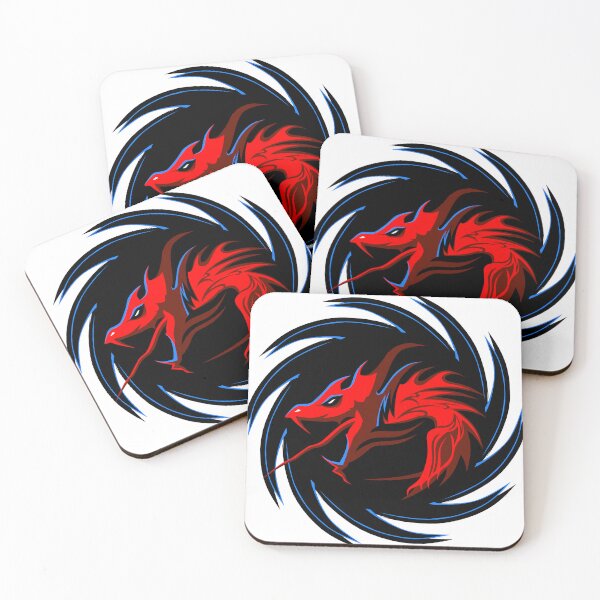 Item preview, red chinese tribal dragon logo designed and sold by Achille3777.