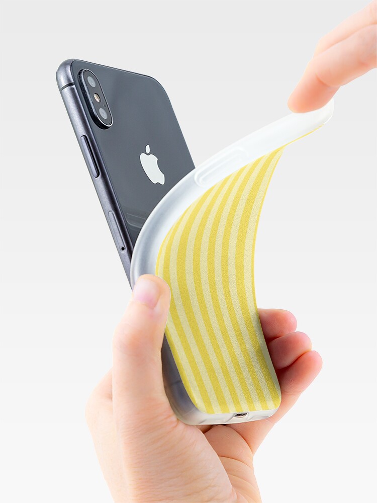 Yellow Stripes Pattern iPhone Case