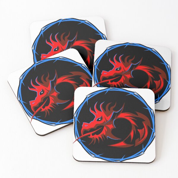 Item preview, red chinese tribal dragon logo designed and sold by Achille3777.