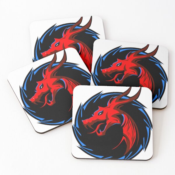 Item preview, red chinese tribal dragon logo designed and sold by Achille3777.