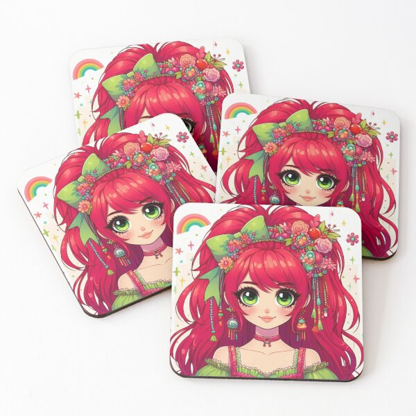 Item preview, Charming Anime Girl with Colorful Accessories designed and sold by LoveingShop.