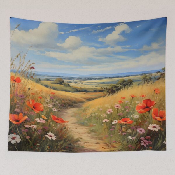 Item preview, Countryside Trail in the Flowerfield designed and sold by SpectralSummer.