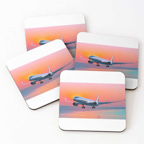 Item preview, Sunset Airplane Over the Sea - Aviation Artwork designed and sold by EMairplanes.