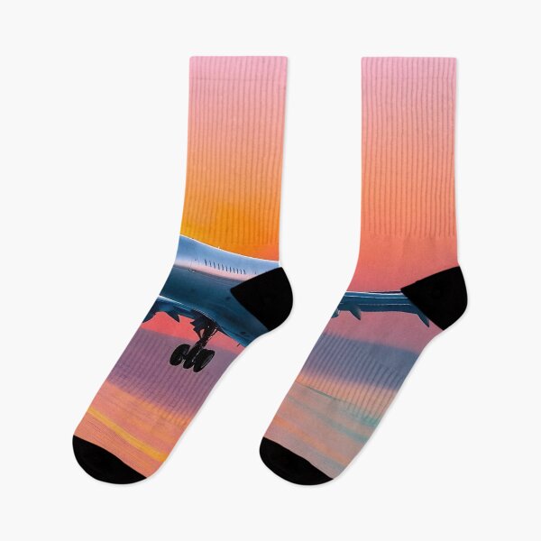 Item preview, Sunset Airplane Over the Sea - Aviation Artwork designed and sold by EMairplanes.