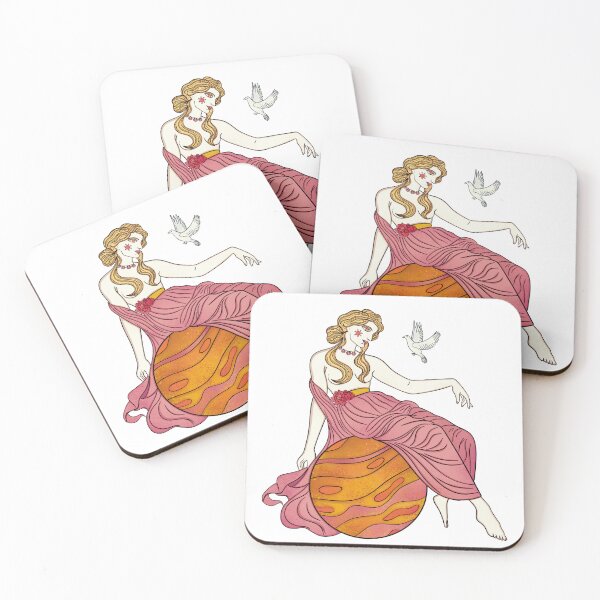 Item preview, Venus Goddess with Planet Venus - Ancient Mythology and Astronomy Art designed and sold by Ancient-Tales.