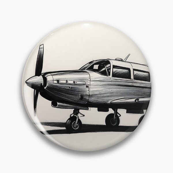 Artikelvorschau, Propellerflugzeug-Skizze - Luftfahrtkunst entworfen und verkauft von EMairplanes.