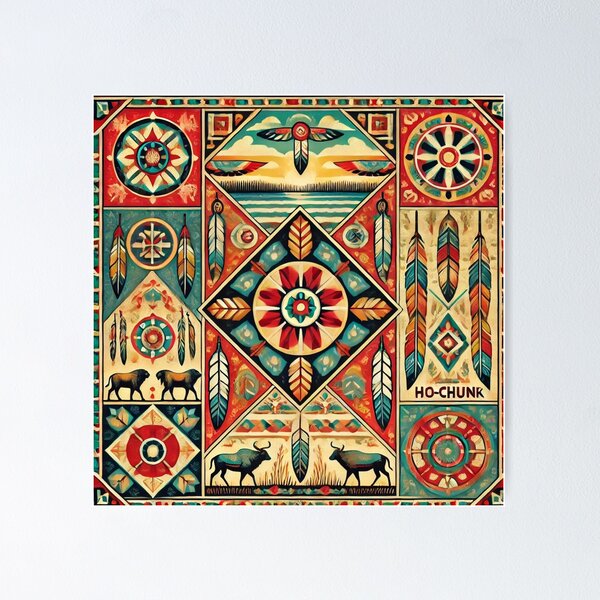 Item preview, Ho-Chunk Pattern: Celebrating the Rich Heritage of the Ho-Chunk Tribe designed and sold by Meta2Physical.