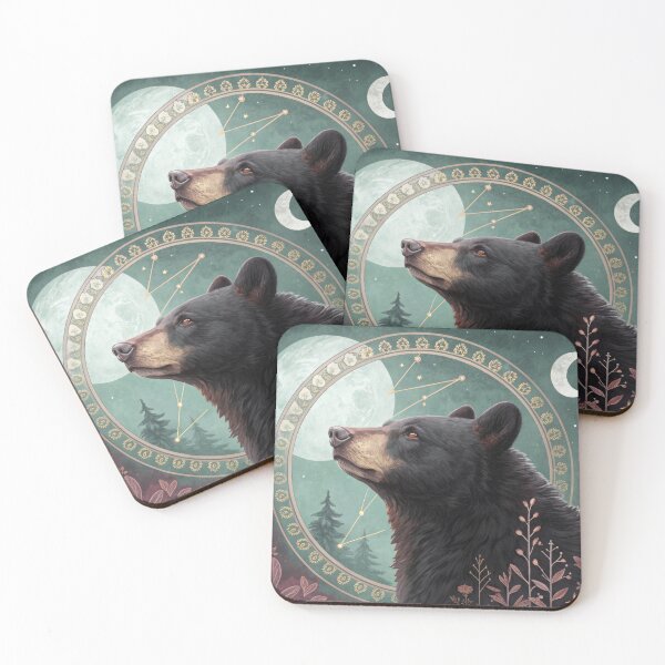 Item preview, Black Bear and Constellation designed and sold by HabitableMoons.