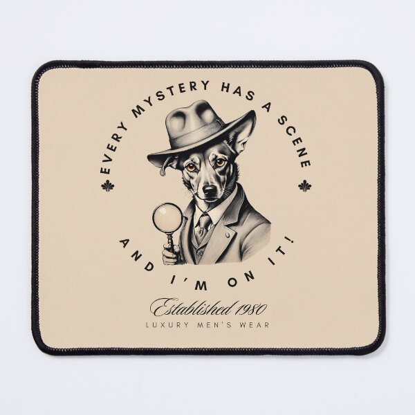Item preview, Dog Detective Design | Whimsical Artwork for Dog & Mystery Lovers designed and sold by CallisC-Arts.