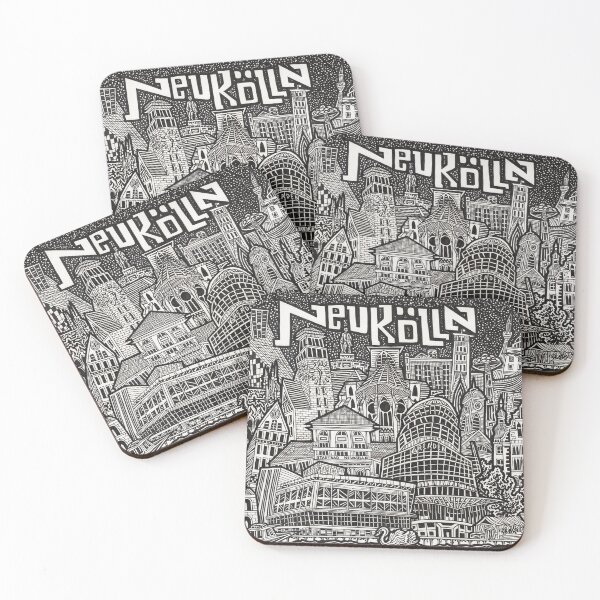 Item preview, Neukölln, Berlin Kiez - Hand -drawn illustration designed and sold by JohnRooneyArt.