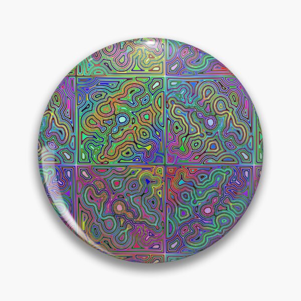 Item preview, abstract neon-colored tiles designed and sold by chambergambit.