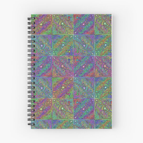 Item preview, abstract neon-colored tiles designed and sold by chambergambit.