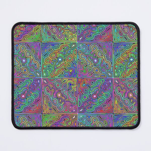 Item preview, abstract neon-colored tiles designed and sold by chambergambit.