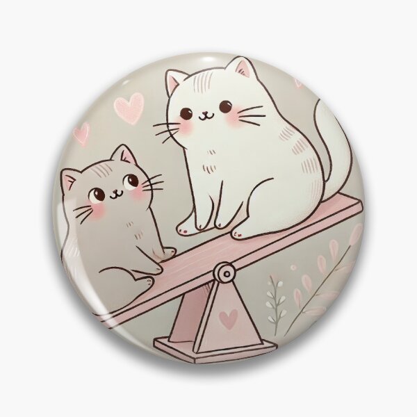 Artikelvorschau, Two Sweet Cats on a See-Saw entworfen und verkauft von carries-anatomy.