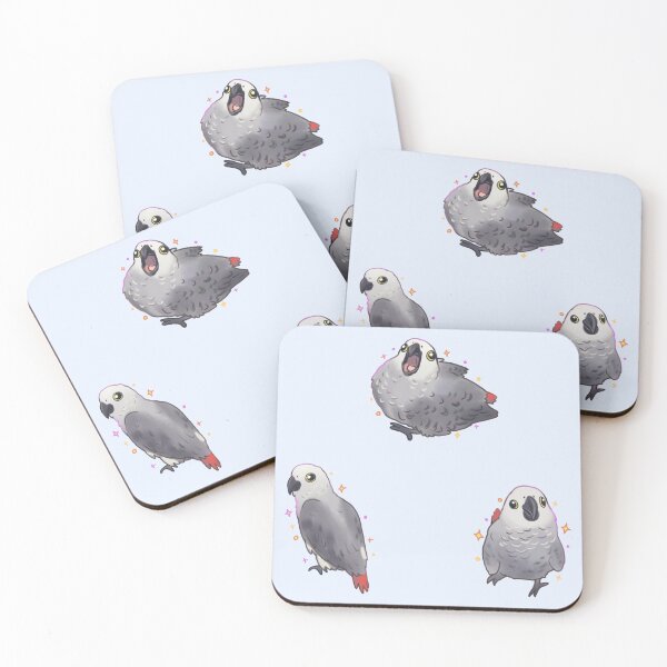Item preview, Gray african parrot pack designed and sold by Mayarartsy.