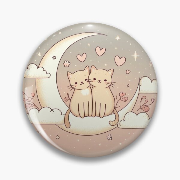 Item preview, Cats on the Moon - Dreamy and Romantic designed and sold by carries-anatomy.
