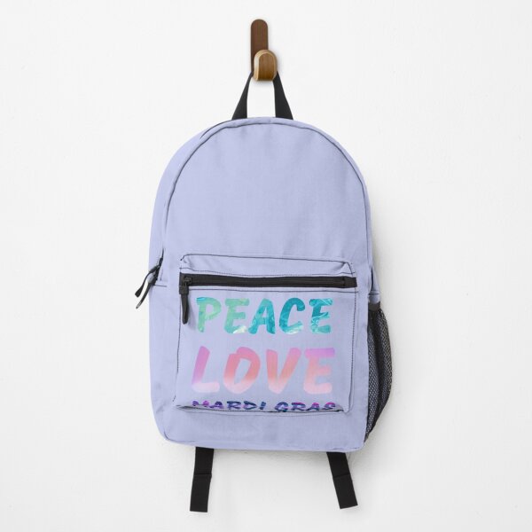 Item preview, Peace, love, Mardi Gras, smart words designed and sold by MarinaFedorova.