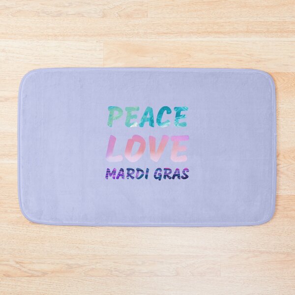 Item preview, Peace, love, Mardi Gras, smart words designed and sold by MarinaFedorova.
