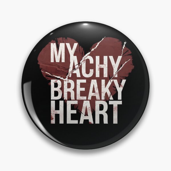 Item preview, My Achy Breaky Heart – Distressed Torn Heart Design designed and sold by FocusedPatterns.