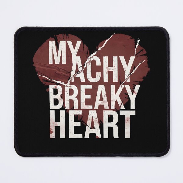 Item preview, My Achy Breaky Heart – Distressed Torn Heart Design designed and sold by FocusedPatterns.