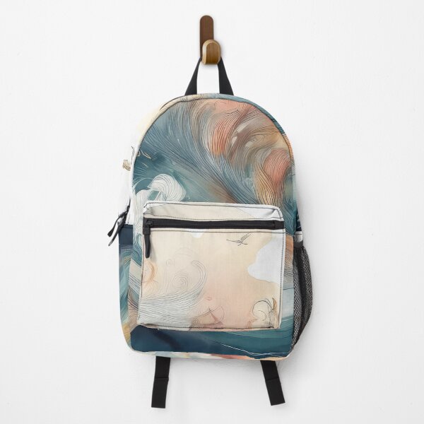 Item preview, Feathered Tides: A Celestial Dance of Ocean and Air designed and sold by puravidavisions.
