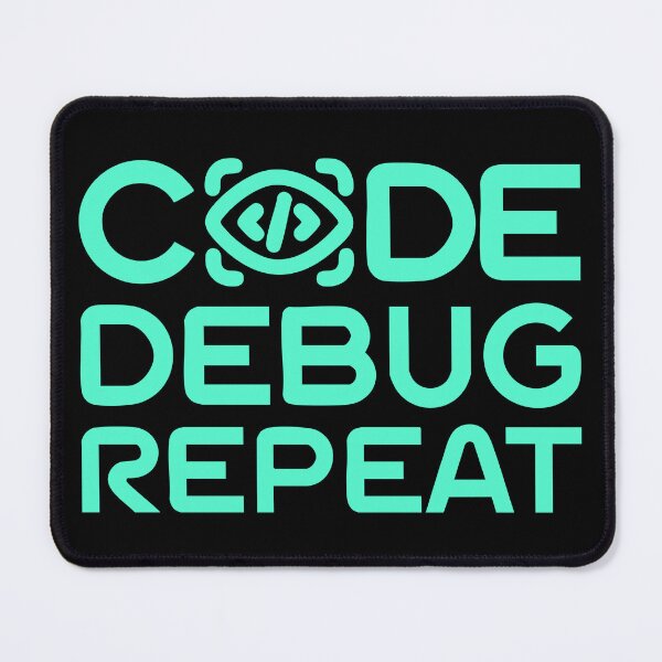 Artikelvorschau, Code Debug Repeat - Programmierer Design für Coder und Entwickler entworfen und verkauft von Geeky Giggles.