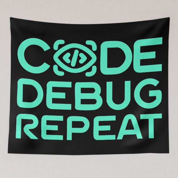 Item preview, Code Debug Repeat -  Programmer Design for Coders and Developers designed and sold by Geeky Giggles.