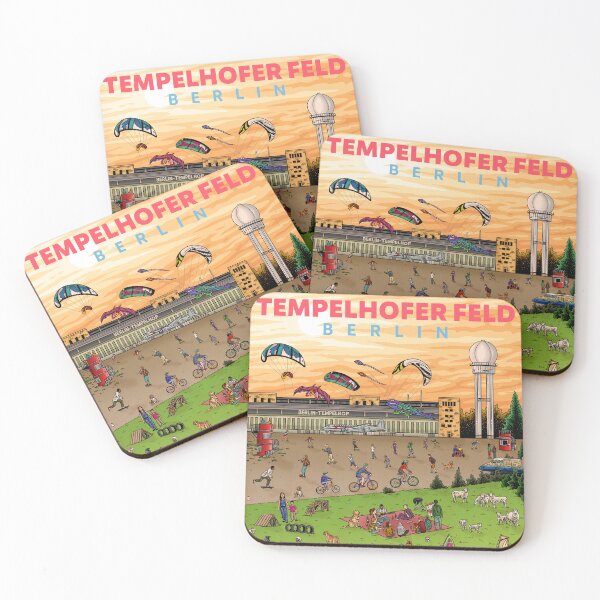 Item preview, Tempelhofer Feld, Berlin - Illustration poster designed and sold by JohnRooneyArt.