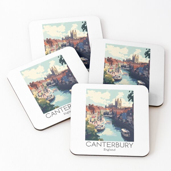 Item preview, A Vintage Travel Illustration of Canterbury - England designed and sold by GoodOldVintage.
