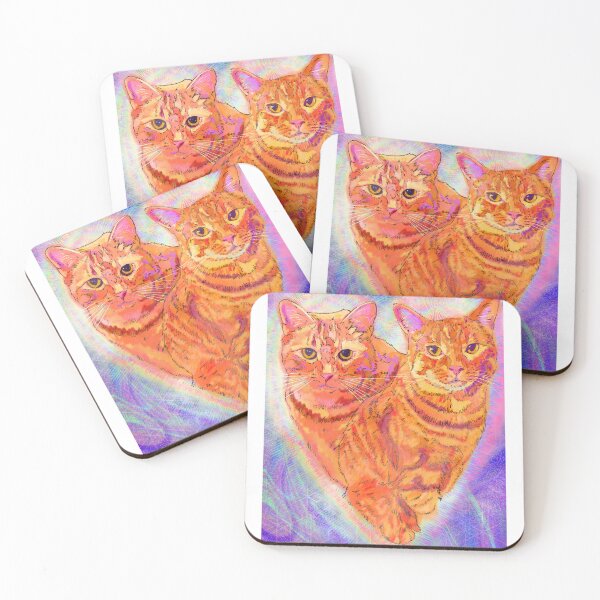 Item preview, Orange Kitty Duo designed and sold by artbysarahd.
