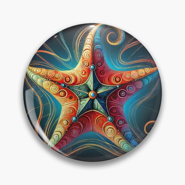 Item preview, Colorful Artistic Starfish Design designed and sold by CattyCornerPOD.