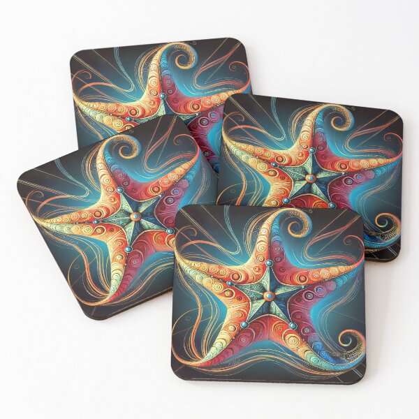 Item preview, Colorful Artistic Starfish Design designed and sold by CattyCornerPOD.