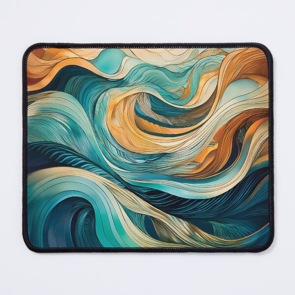 Item preview, A dynamic composition of abstract waves and lines, evoking movement and fluidity. designed and sold by HEMRO.