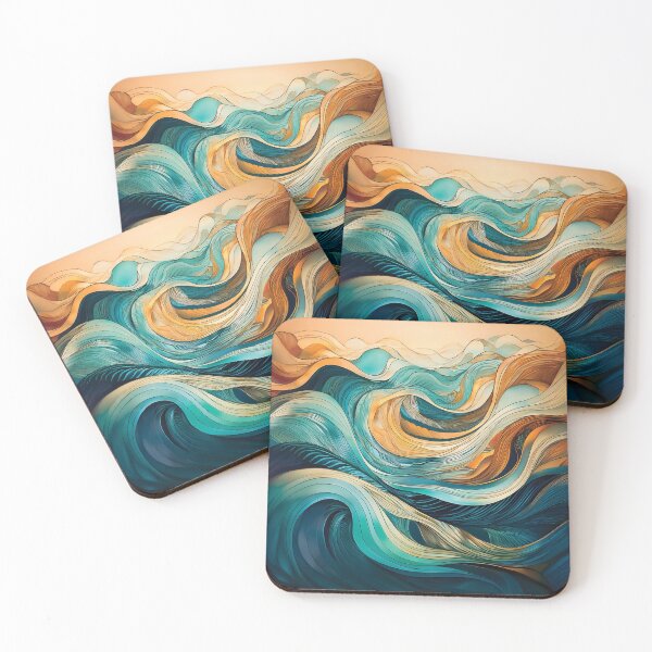 Item preview, A dynamic composition of abstract waves and lines, evoking movement and fluidity. designed and sold by HEMRO.