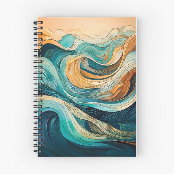 Item preview, A dynamic composition of abstract waves and lines, evoking movement and fluidity. designed and sold by HEMRO.