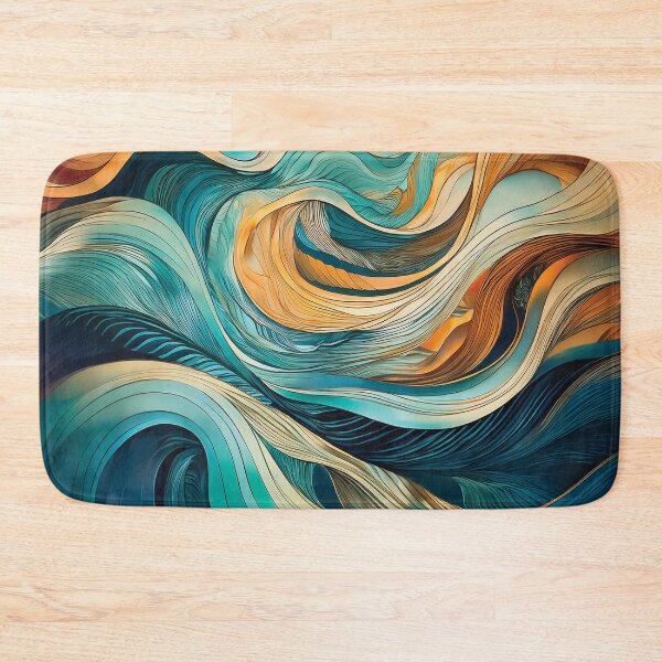 Item preview, A dynamic composition of abstract waves and lines, evoking movement and fluidity. designed and sold by HEMRO.
