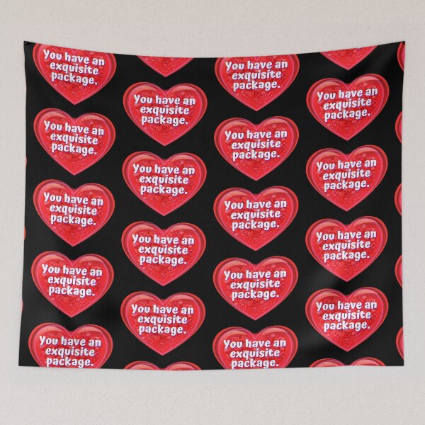 Item preview, HEART:  You have an exquisite package. - funny valentines signs designed and sold by DesignsFromTW-S.