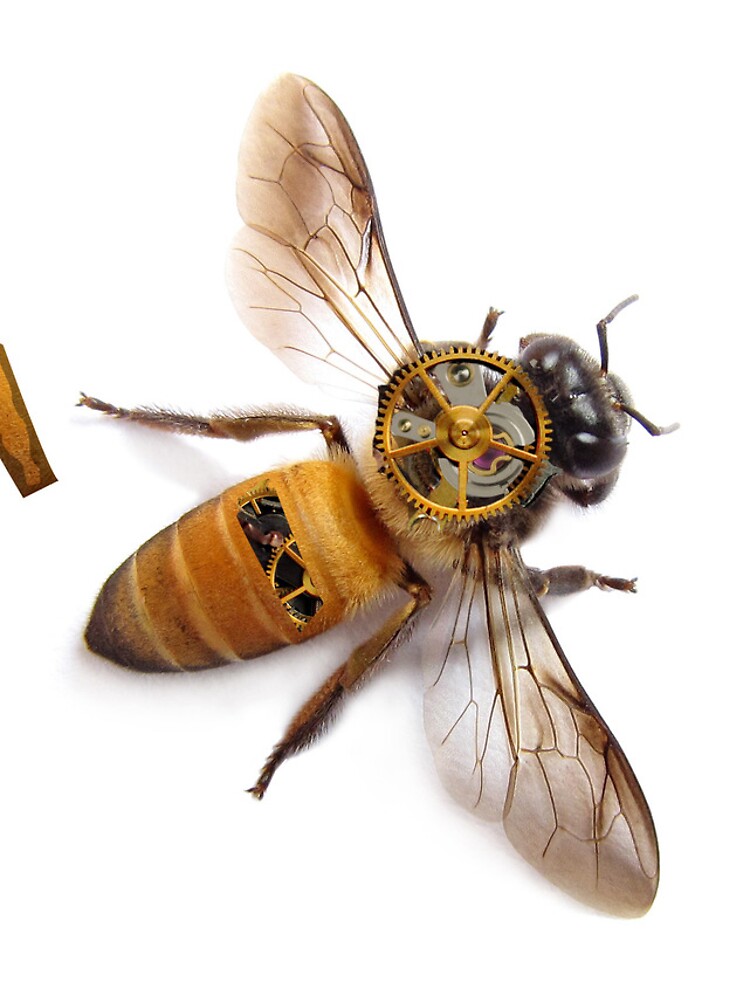 Thumbnail 4 of 4, iPhone Case, steampunk bee designed and sold by Roci1720.