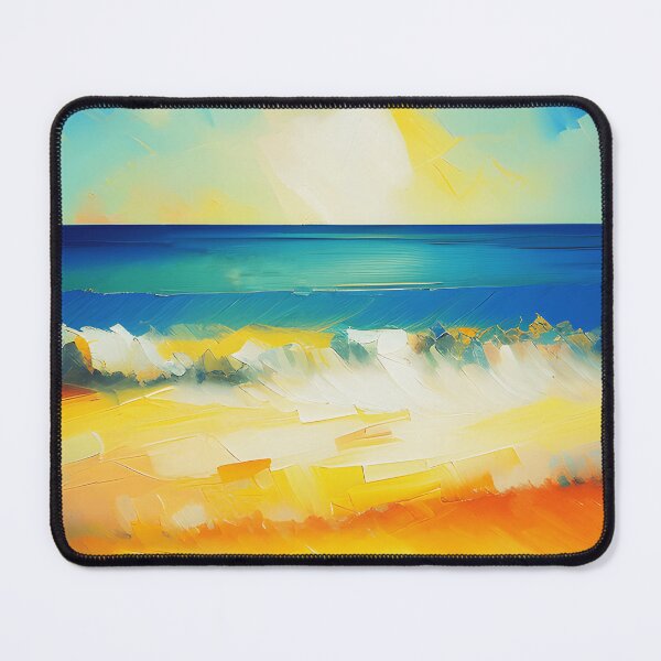 Item preview, Seaside with Sunlit Waves Oil Painting | Landscape Oil Painting | Scenery Painting | Oil Painting Artwork designed and sold by UnhingedBird.