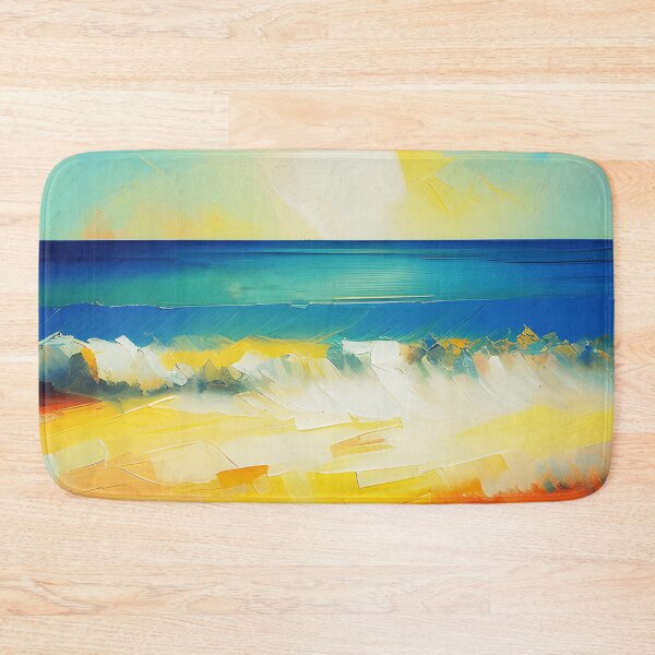 Item preview, Seaside with Sunlit Waves Oil Painting | Landscape Oil Painting | Scenery Painting | Oil Painting Artwork designed and sold by UnhingedBird.
