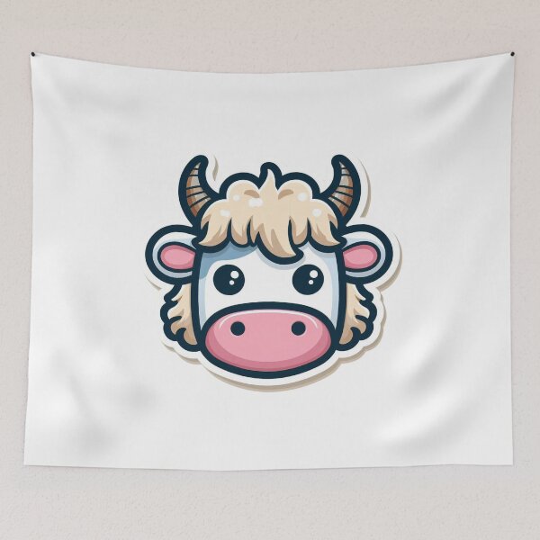 Item preview, Ayrshire Cow Head designed and sold by ArtistEmbrace.