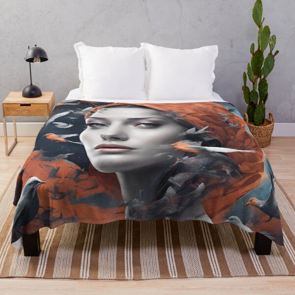 Item preview, Celestial Dreams: A Woman Among Stars and Birds designed and sold by KasiaKatarina.