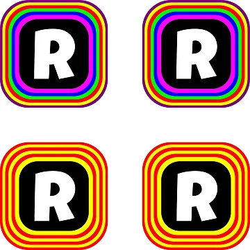 Artwork thumbnail, Initial R Sticker Pack by glowdesigns