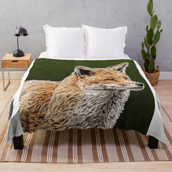 Item preview, Wildlife of Ireland illustrated posters in Gaeilge - Red Fox. 'Fiadhúlra na hEireann' designed and sold by JohnRooneyArt.