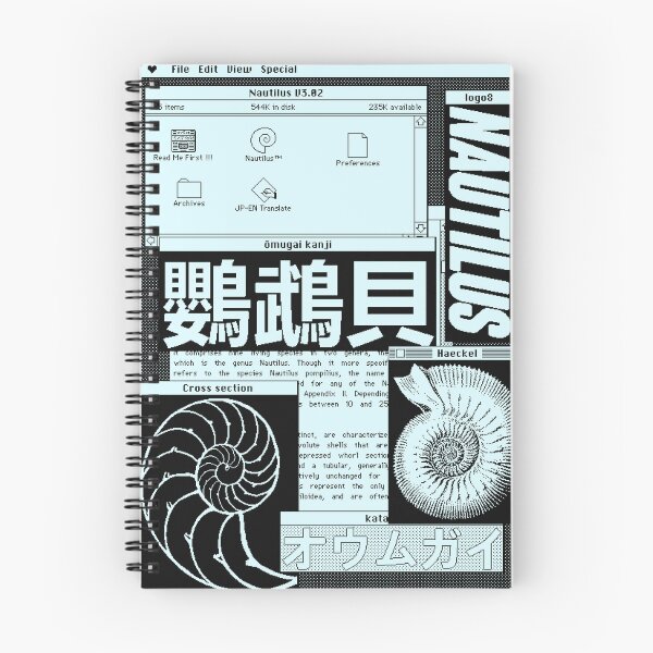 Item preview, Nautilus themed retro Macintosh aesthetic cluttered screenshot designed and sold by TsukiNoKemuri.