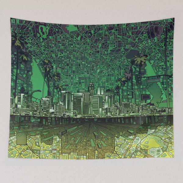 Item preview, los angeles skyline 3 designed and sold by BekimART.